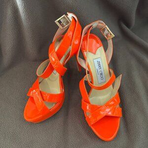 Jimmy Choo Wrap Around Ankle Heels Size EU 37.5 US 7.5